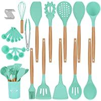 Duerer Utensilios Cocina de Silicona- juego de utensilios de cocina 36 piezas- herramienta de cocina antiadherente…
